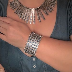 Lucky Brand SET Aztec style necklace and bracelet